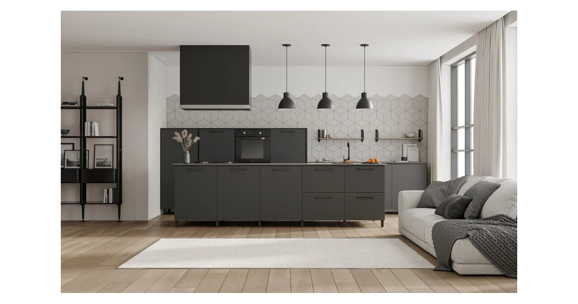 Kép 6/7 - Lámpa Mennyezeti lámpatest DANTE, 2119, AC220-240V, 50/60Hz, 1*E27, max.40W, IP20, átmérő 27,5cm, egyes, fekete