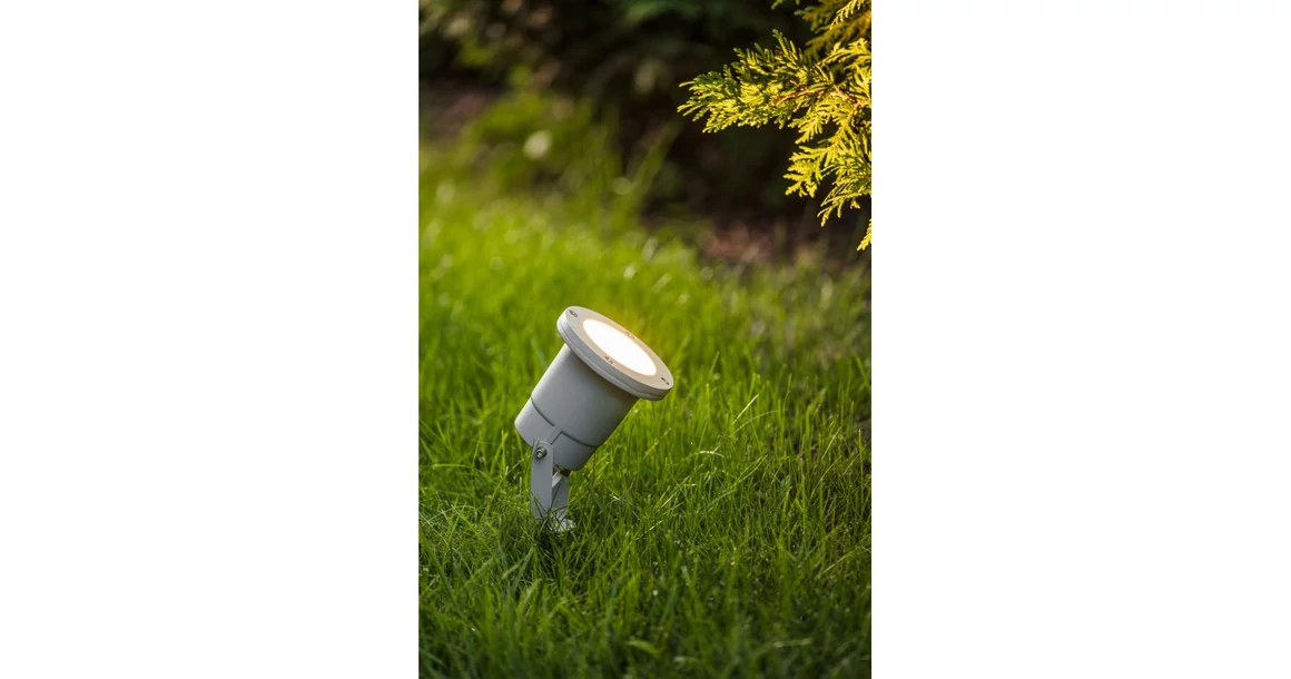 Kép 4/7 - Lámpa Kerti lámpatest DIEGO, GU10, MAX. 35W, IP65, AC220-240V, 50/60Hz, aluminium, szürke