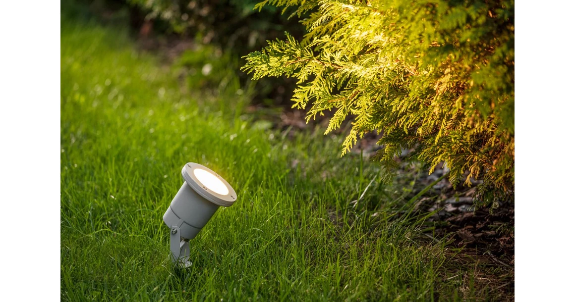 Kép 6/7 - Lámpa Kerti lámpatest DIEGO, GU10, MAX. 35W, IP65, AC220-240V, 50/60Hz, aluminium, szürke