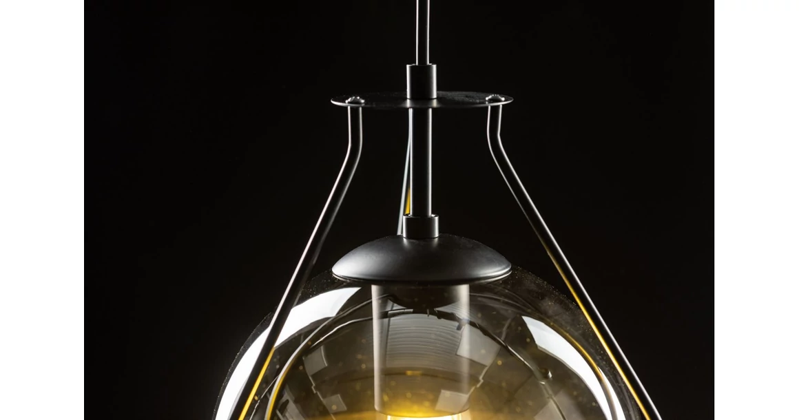 Kép 4/5 - Lámpa Mennyezeti lámpatest DROP 3 , 7134, AC220-240V, 50/60Hz, 3*E14, max.25W, átmérő  68 cm, fekete