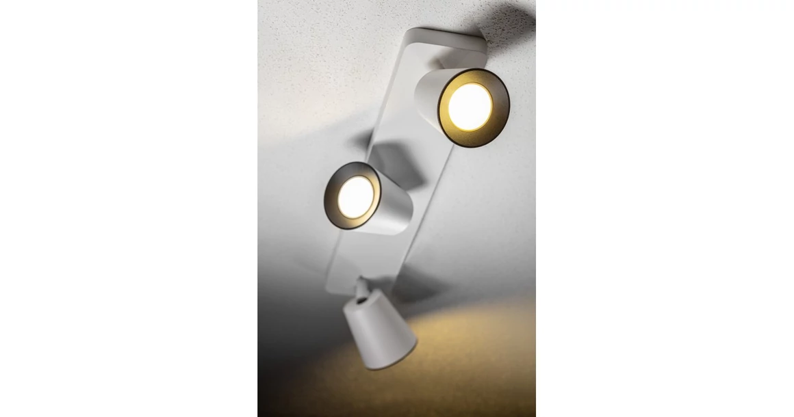 Kép 2/3 - Lámpa Mennyezeti lámpatest Elli, 4502, AC220-240V, 50/60 Hz, IP 20 3*GU10 ,max. 20 W, hármas, fehér