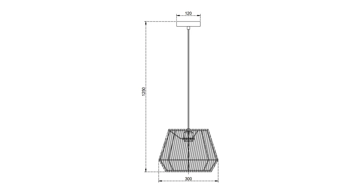 Kép 7/7 - Lámpa Mennyezeti lámpatest ERANKO, 6304, AC220-240V, 50/60Hz, 1*E27, max.40W, átmérő 29 cm, krém