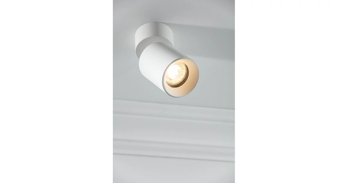 Kép 3/4 - Lámpa Mennyezeti lámpatest FARGO 2, aluminium,, 70x166mm, IP20, max 20W, kör, fehér