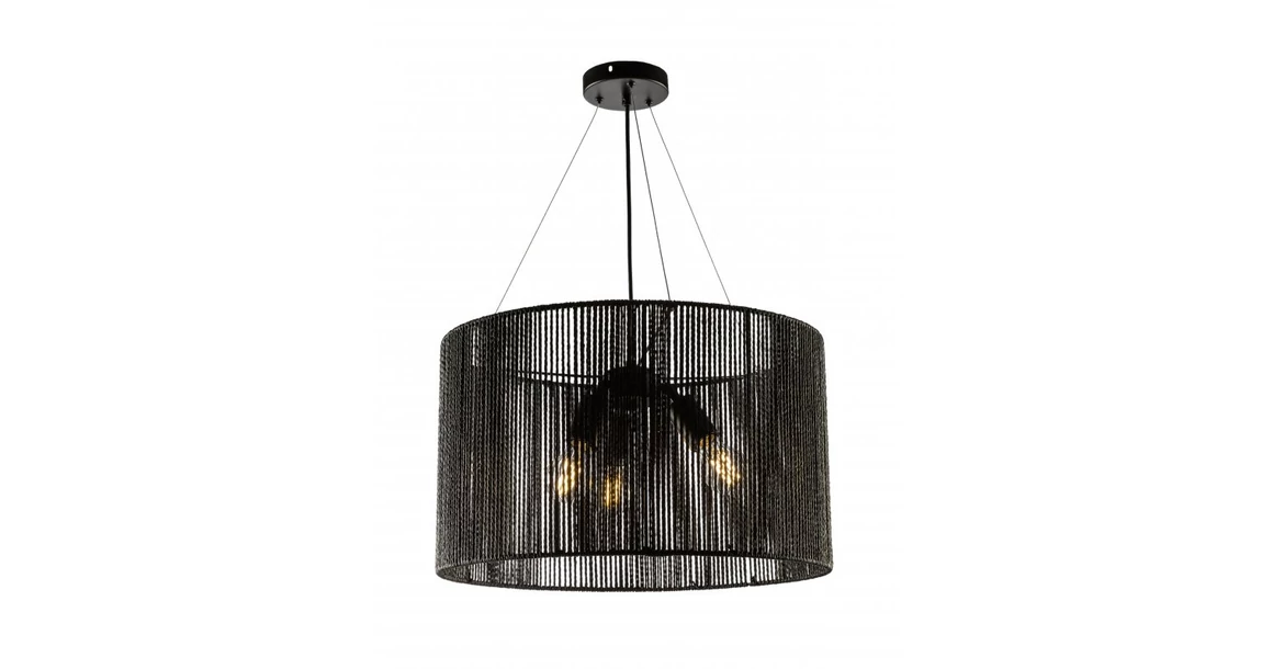 Kép 1/3 - Lámpa Mennyezeti lámpatest FORESTO 2, 5772, AC220-240V, 50/60Hz, 3*E27, max.40W, átmérő 50 cm, fekete