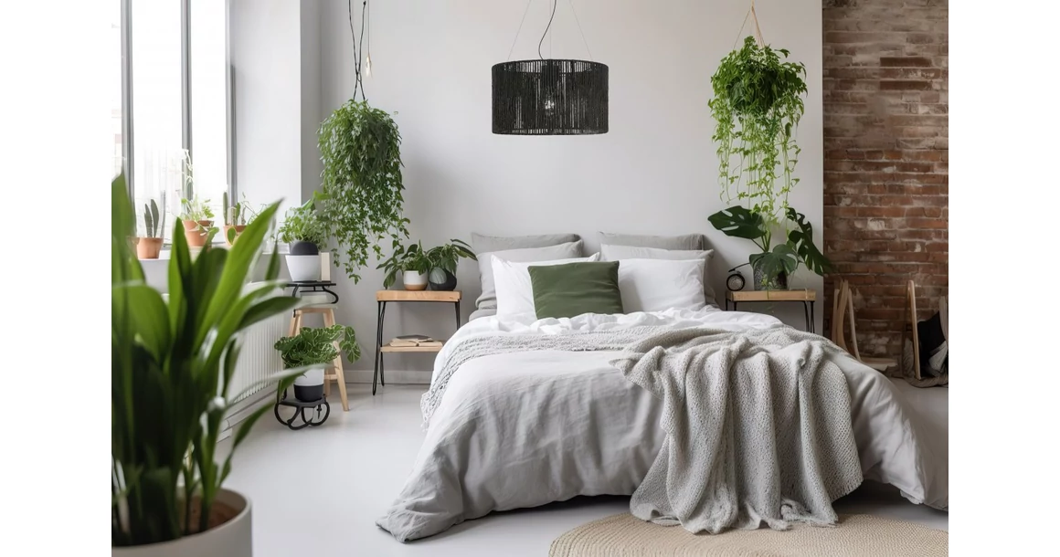 Kép 2/3 - Lámpa Mennyezeti lámpatest FORESTO 2, 5772, AC220-240V, 50/60Hz, 3*E27, max.40W, átmérő 50 cm, fekete