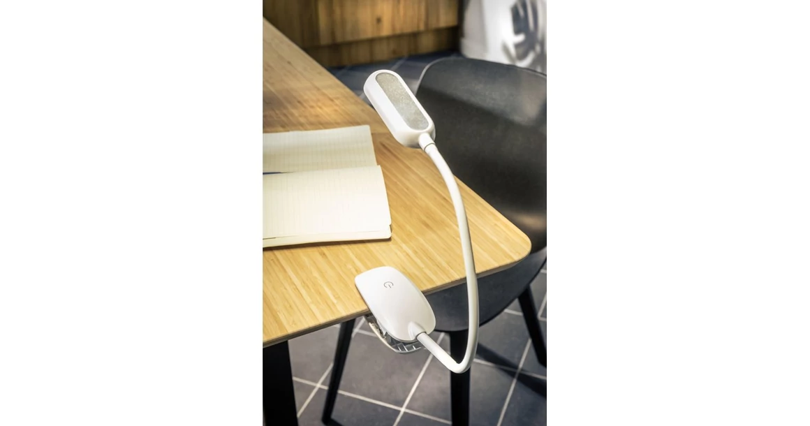 Kép 2/6 - Lámpa Asztali FROGY 5W, 300lm, DC5V, 1A, 4000K, battery, 1200MAh, Ra>80, szabályozható, fehér