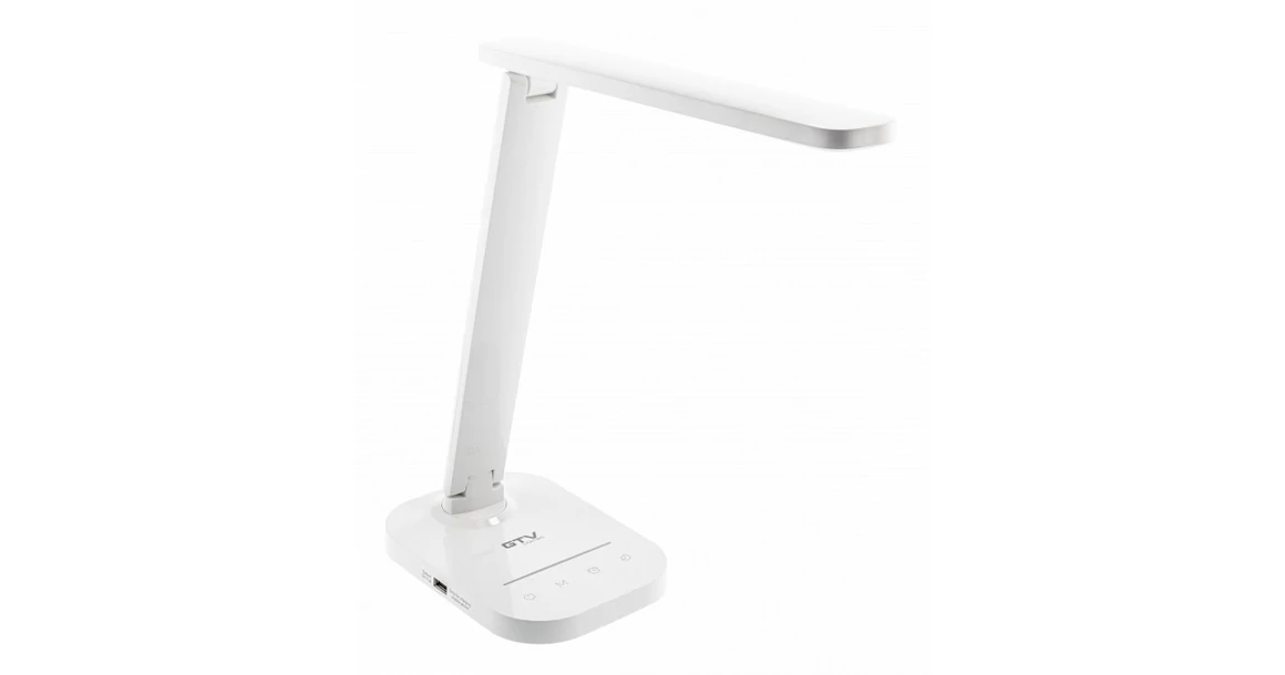 Kép 1/7 - Lámpa Asztali GALE 8W, 550lm, AC220-240V, 5-CCT, 10 fokozatú fényerő, PF>0,5,RA>80, fehér