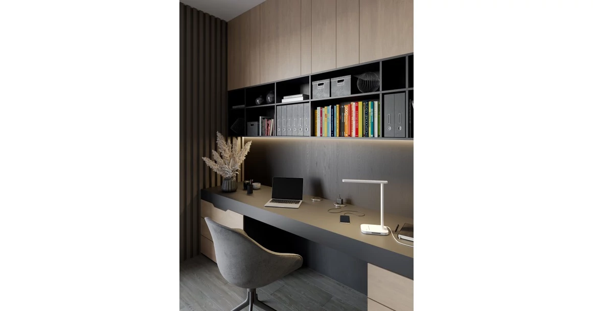 Kép 2/7 - Lámpa Asztali GALE 8W, 550lm, AC220-240V, 5-CCT, 10 fokozatú fényerő, PF>0,5,RA>80, fehér