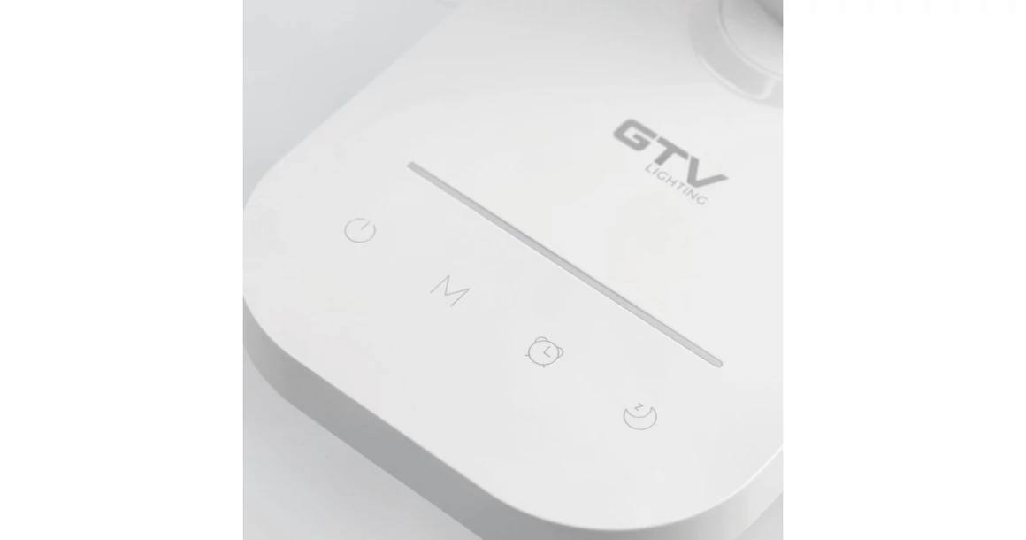 Kép 4/7 - Lámpa Asztali GALE 8W, 550lm, AC220-240V, 5-CCT, 10 fokozatú fényerő, PF>0,5,RA>80, fehér