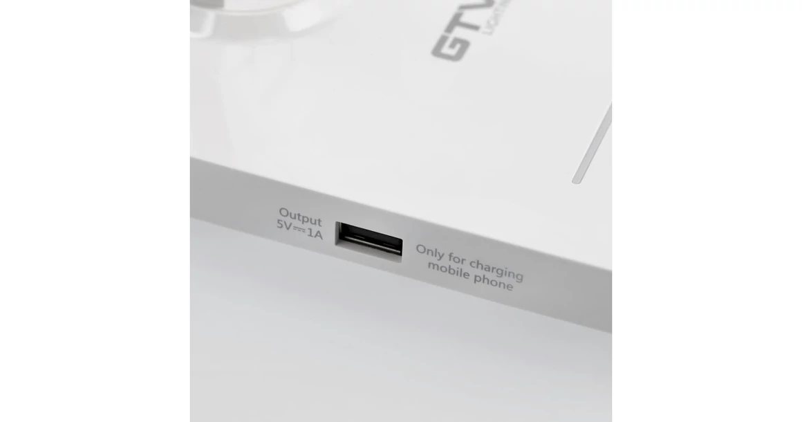 Kép 7/7 - Lámpa Asztali GALE 8W, 550lm, AC220-240V, 5-CCT, 10 fokozatú fényerő, PF>0,5,RA>80, fehér