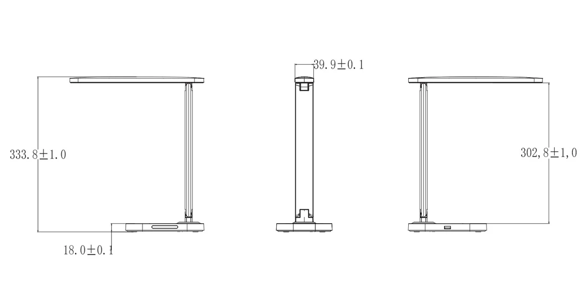 Kép 11/11 - Lámpa Asztali GALE 8W, 550lm, AC220-240V, 5-CCT, 10 fokozatú fényerő, PF>0,5,RA>80, fekete