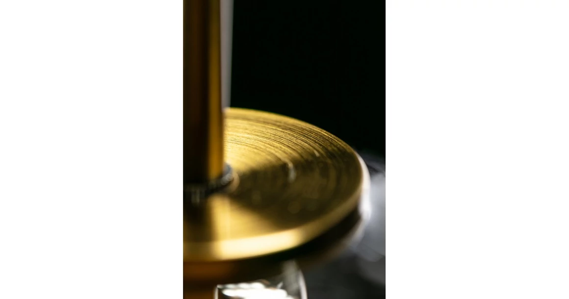 Kép 2/5 - Lámpa Mennyezeti lámpatest GIGLAS 2,8037, AC220-240V, 50/60Hz, 1*E27, IP20, átmérő 18 CM, egyes, arany