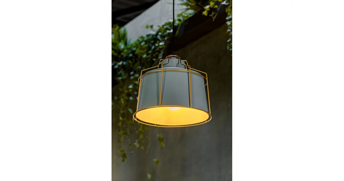 Kép 2/3 - Lámpa Mennyezeti lámpatest GOA, 3550,AC220-240V,50/60Hz,1*E27,IP20,átmérő 32cm,egyes, szürke