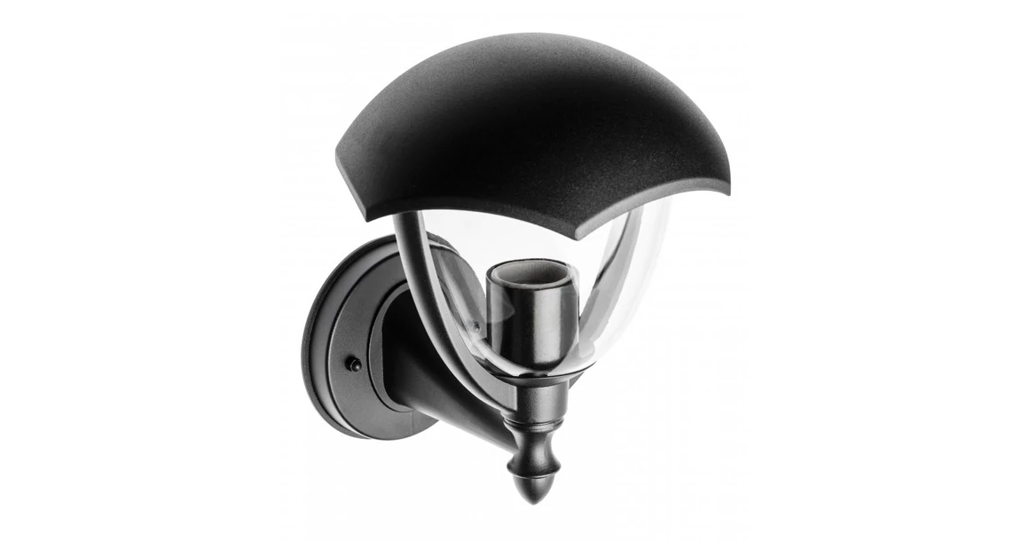 Kép 1/2 - Lámpa Kerti lámpatest GRANDE-AU, E27, MAX.60W, IP54, AC220-240V, 50-60Hz, felső egyenes lámpa, fekete