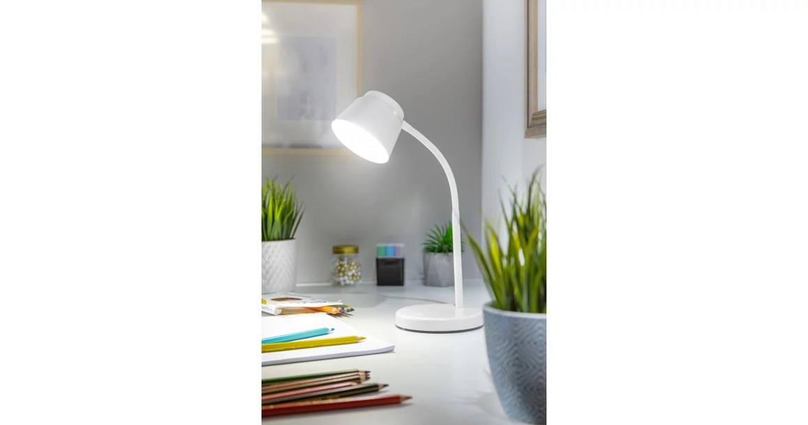 Kép 2/3 - Lámpa Asztali HELIN 6W, 350lm,  AC220-240V, 3-CCT, PF> 0,5, RA>80, fehér