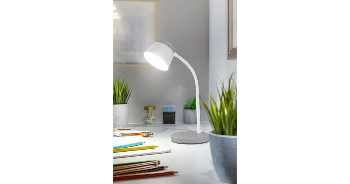 Kép 2/3 - Lámpa Asztali HELIN 6W, 350lm,  AC220-240V, 3-CCT, PF> 0,5, RA>80, szürke