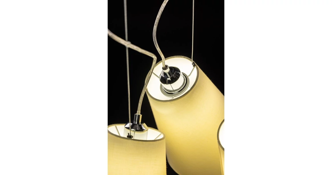 Kép 5/10 - Lámpa Mennyezeti lámpatest KASEL 3, 5314, AC220-240V, 50/60Hz, 3*E27, max.40W, átmérő 46 cm, krém