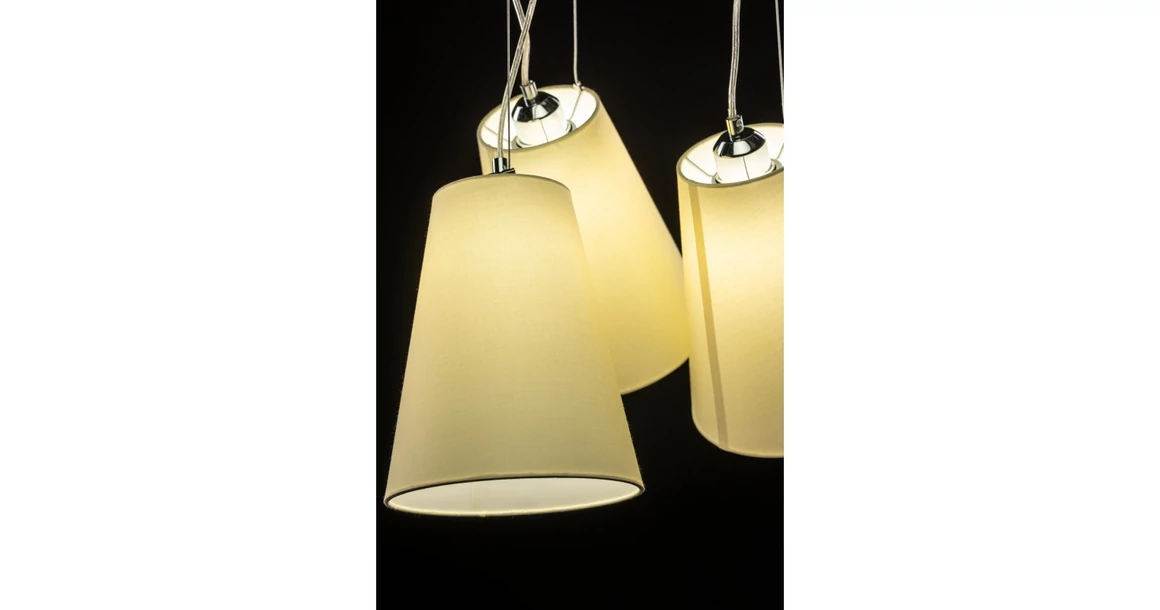 Kép 7/10 - Lámpa Mennyezeti lámpatest KASEL 3, 5314, AC220-240V, 50/60Hz, 3*E27, max.40W, átmérő 46 cm, krém