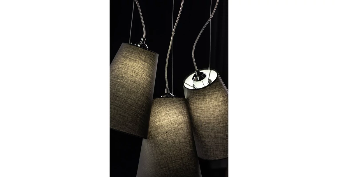 Kép 4/9 - Lámpa Mennyezeti lámpatest KASEL 3, 6229, AC220-240V, 50/60Hz, 3*E27, max.40W, átmérő 46 cm, szürke