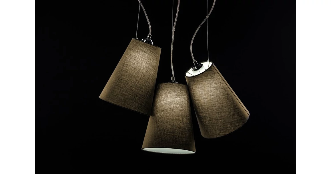 Kép 5/9 - Lámpa Mennyezeti lámpatest KASEL 3, 6229, AC220-240V, 50/60Hz, 3*E27, max.40W, átmérő 46 cm, szürke