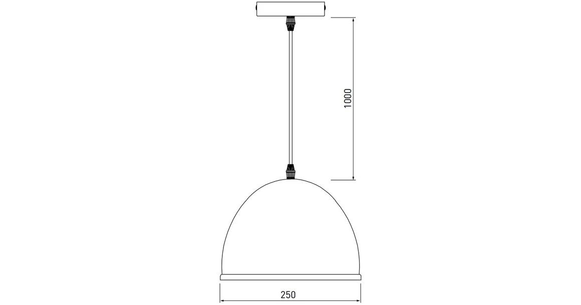 Kép 3/3 - Lámpa Mennyezeti lámpatest KATILU,2041, AC220-240V,50/60Hz,1*E27,IP20,átmérő 25cm,egyes,szürke