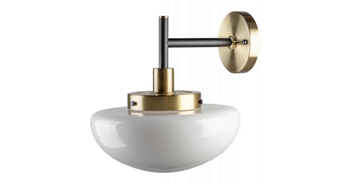 Kép 1/4 - Lámpa Fali lámpatest LAMIA 2, 3759, max250V, 50/60Hz, 1*E27, max.40W,  IP20, átmérő 30, 6 cm, fekete/arany