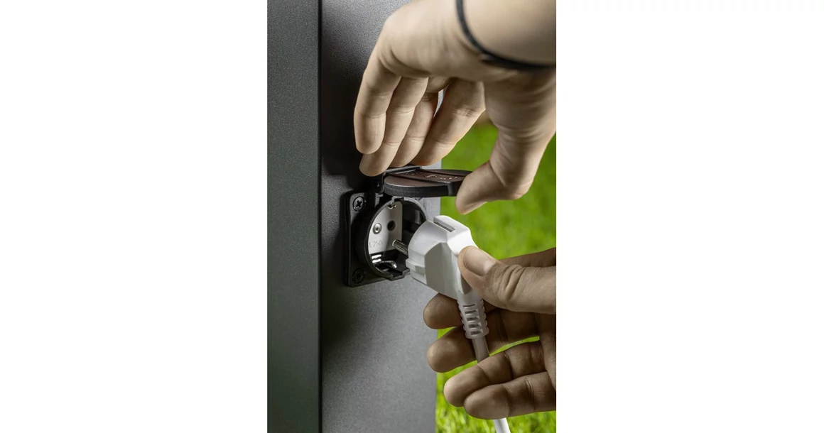 Kép 3/5 - Lámpa Kerti lámpatest LARGO-P 80,E27, max.15W, IP44, AC220-240V, 50-60Hz,pólus 80 cm, grafit