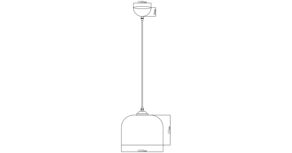 Kép 5/5 - Lámpa Mennyezeti lámpatest LATI,7122,AC220-240V,50/60Hz,1*E27,IP20,átmérő 23,5cm,egyes,fekete