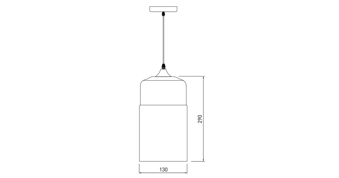 Kép 2/2 - Lámpa Mennyezeti lámpatest LENDER 3,9300,AC220-240V,50/60Hz,1*E27,IP20,átmérő 18CM,egyes, fekete
