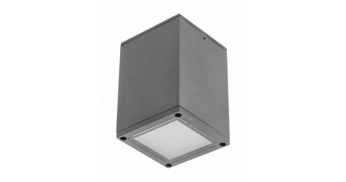 Kép 1/8 - Lámpa Mennyezeti lámpatest LENTO, aluminium, 100x130, IP54, max 35W, négyzet, grafit