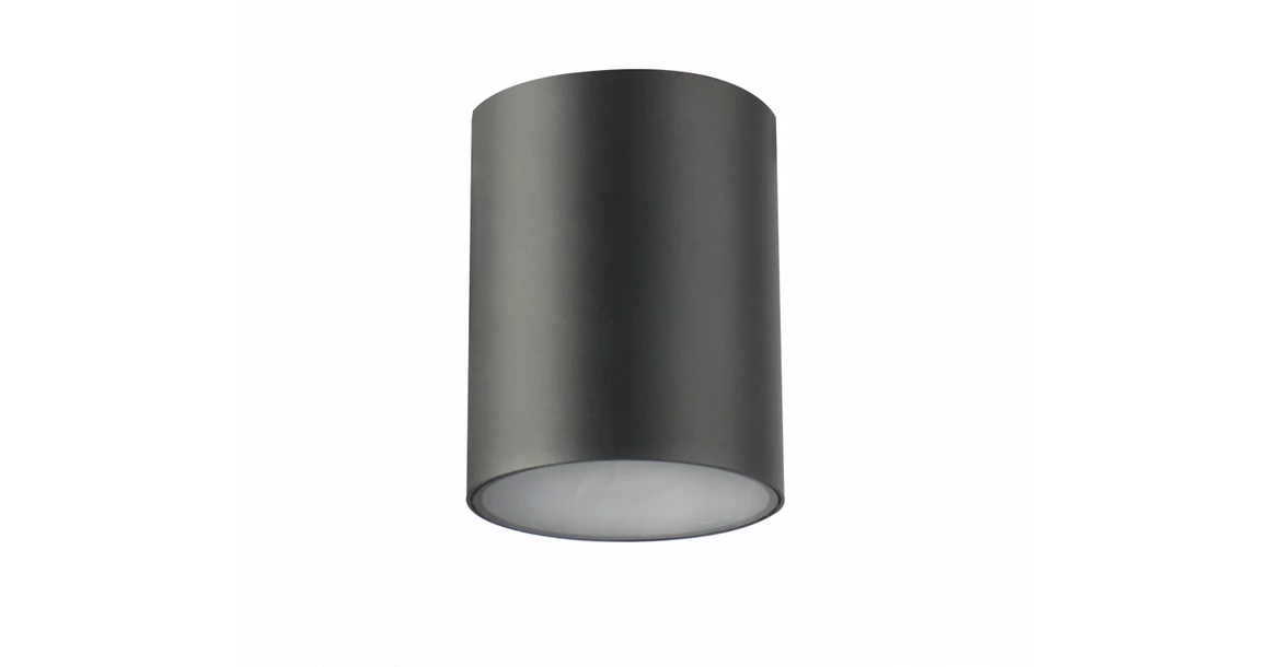 Kép 1/6 - Lámpa Mennyezeti lámpatest LENTO, aluminium, 100x130, IP54, MAX.35W, kör, grafit