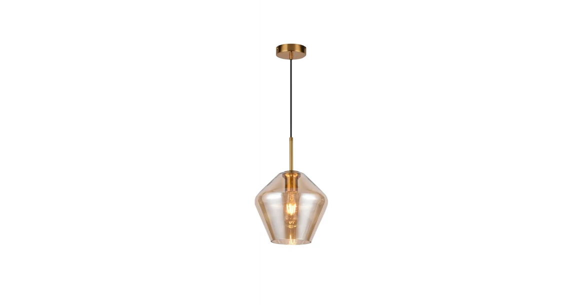 Kép 1/5 - Lámpa Mennyezeti lámpatest LIME,7887,AC220-240V,50/60Hz,1*E27,IP20,átmérő 35CM,egyes,arany
