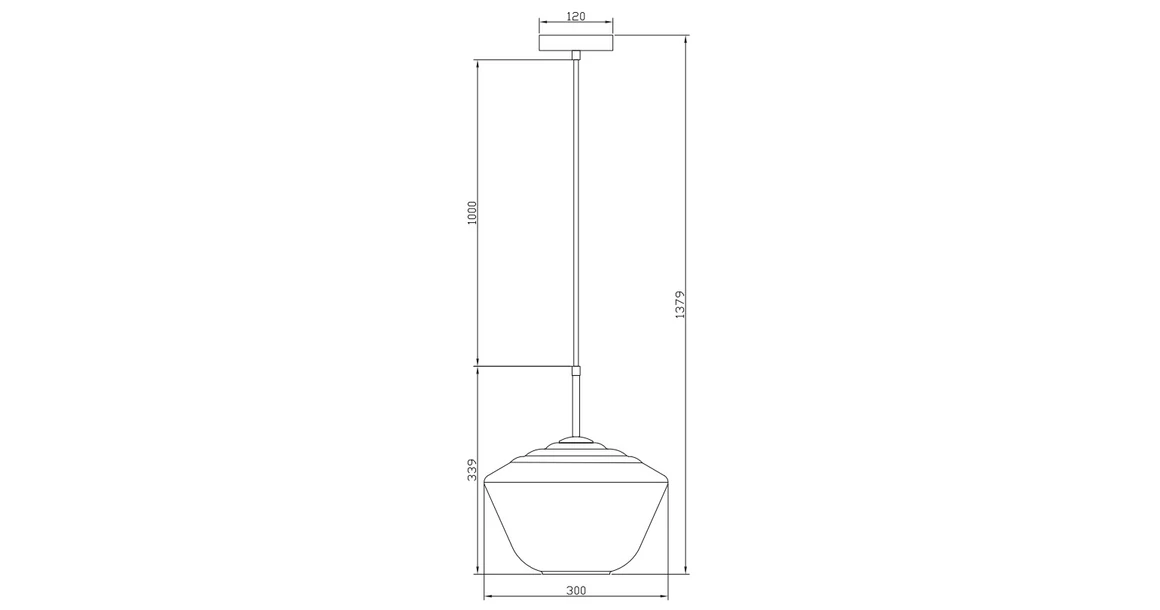 Kép 8/8 - Lámpa Mennyezeti lámpatest LIME 3,7924,AC220-240V,50/60Hz,1*E27,IP20,átmérő 35cm,single,arany