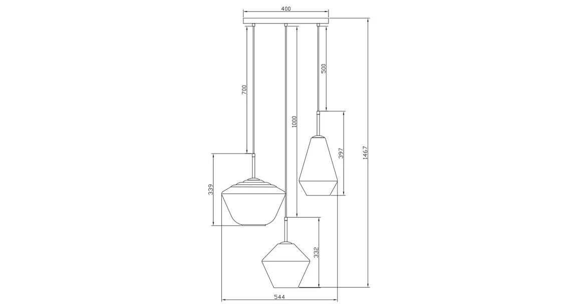 Kép 4/4 - Lámpa Mennyezeti lámpatest LIME 3P,7993,AC220-240V,50/60Hz,3*E27,IP20,átmérő 35cm,hármas,arany