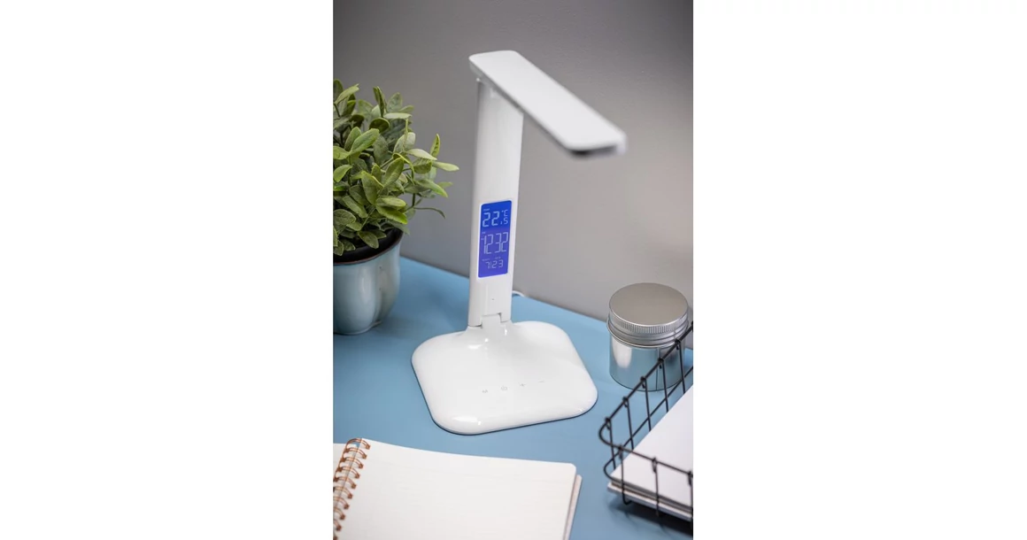Kép 2/9 - Lámpa Asztali LINEAR 7W, 420lm,mAC220-240V, 3-CCT, 5 fokozatú fényerő ,PF>0,5,RA>80, fehér