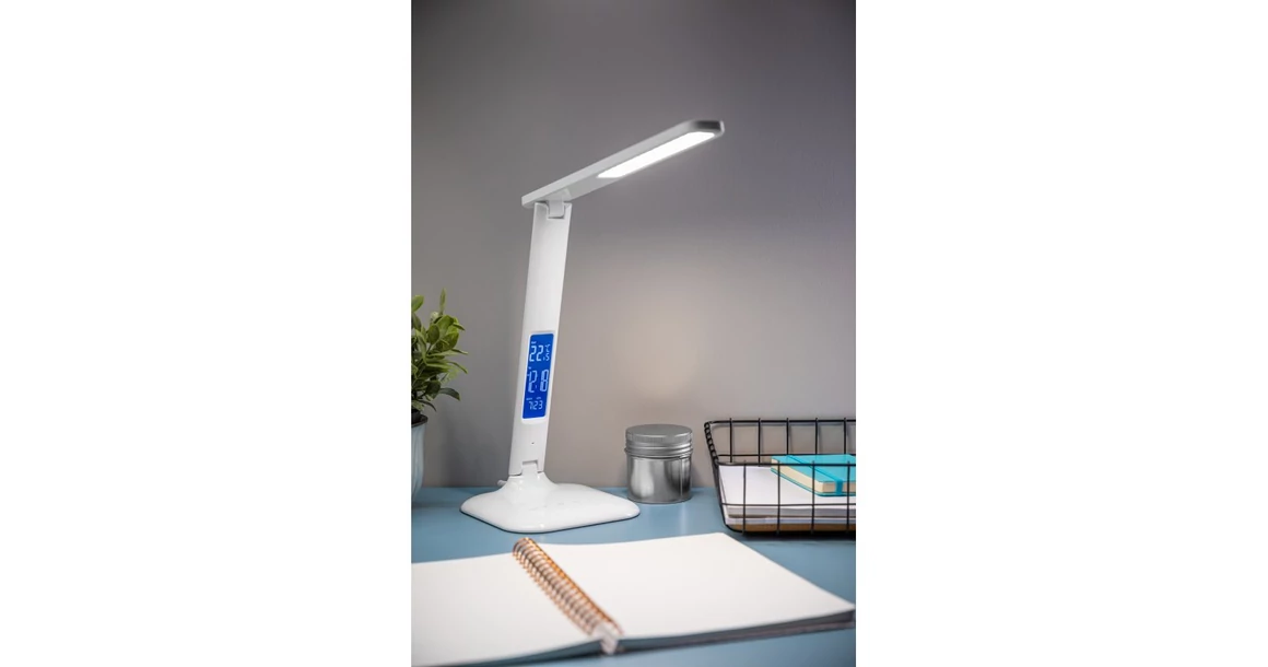 Kép 3/9 - Lámpa Asztali LINEAR 7W, 420lm,mAC220-240V, 3-CCT, 5 fokozatú fényerő ,PF>0,5,RA>80, fehér