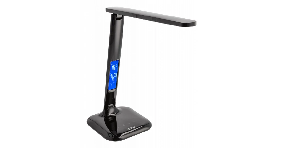 Kép 1/10 - Lámpa Asztali LINEAR 7W, 420lm,mAC220-240V, 3-CCT, 5 fokozatú fényerő ,PF>0,5,RA>80, fekete