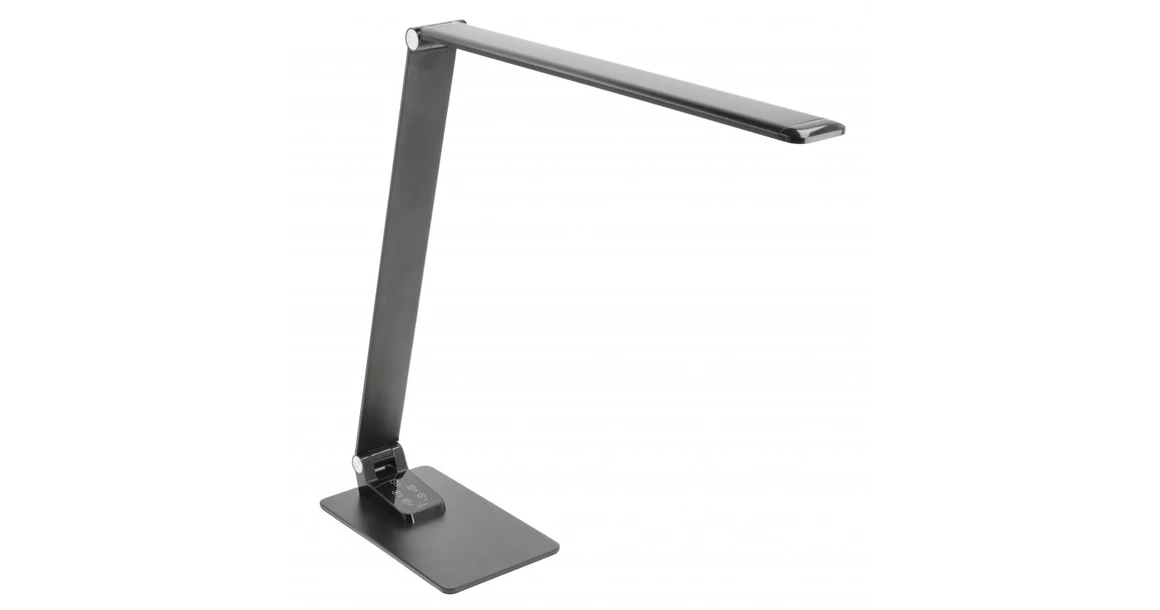 Kép 1/11 - Lámpa Asztali LONEOS 12W, 700lm, AC220-240V, 3-CCT, 5 fokozatú fényerő ,RA>80,USB, fekete