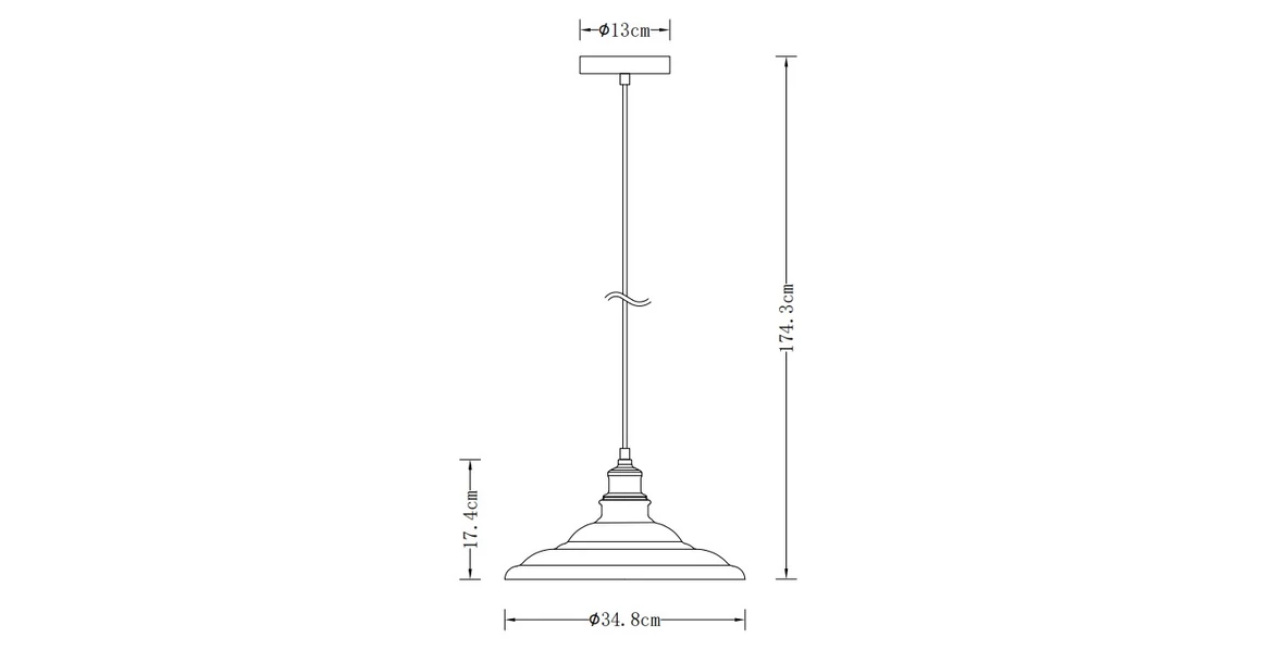 Kép 2/2 - Lámpa Mennyezeti lámpatest LORET L,9844,AC220-240V,50/60Hz,1*E27,max.40W,Átmérő 34,8cm,IP20,egyes,fehér