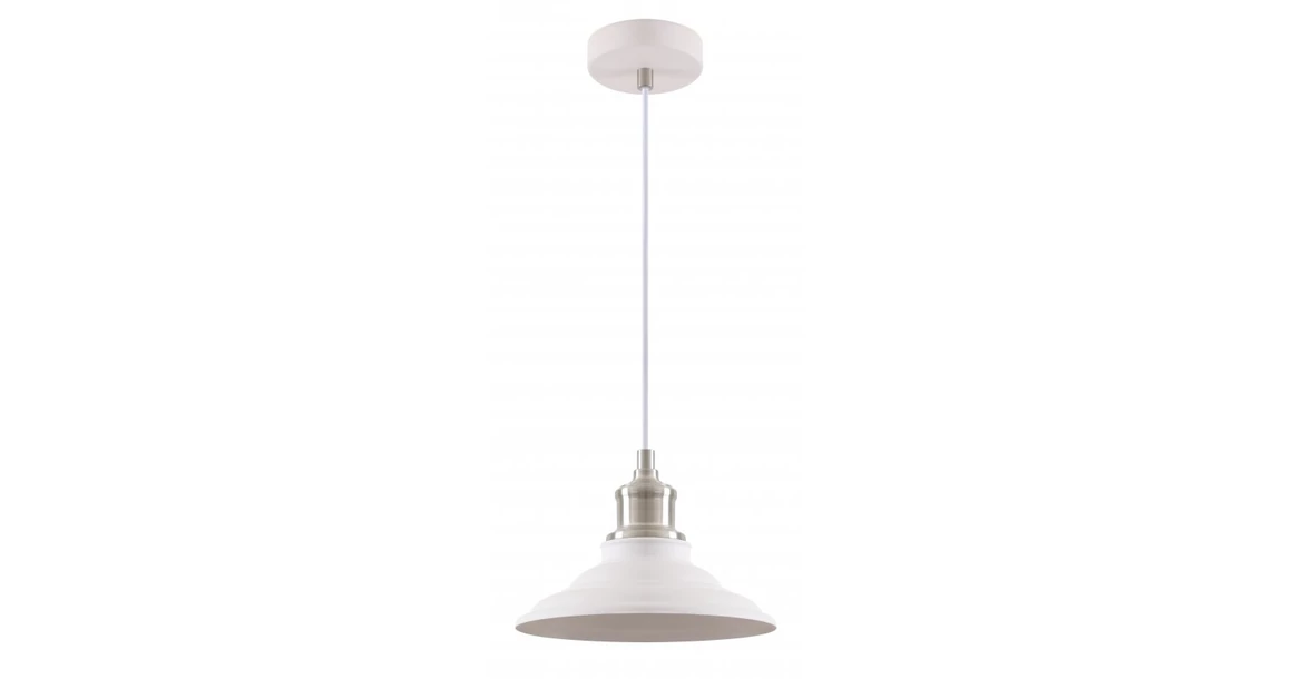 Kép 1/2 - Lámpa Mennyezeti lámpatest LORET M,9691,AC220-240V,50/60Hz,1*E27,max.40W,Átmérő 20,5cm,IP20,egyes,fehér