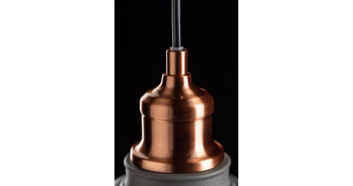 Kép 3/4 - Lámpa Mennyezeti lámpatest LORET M,8854,AC220-240V,50/60Hz,1*E27,max.40W,átmérő 20,5cm,IP20,egyes,szürke