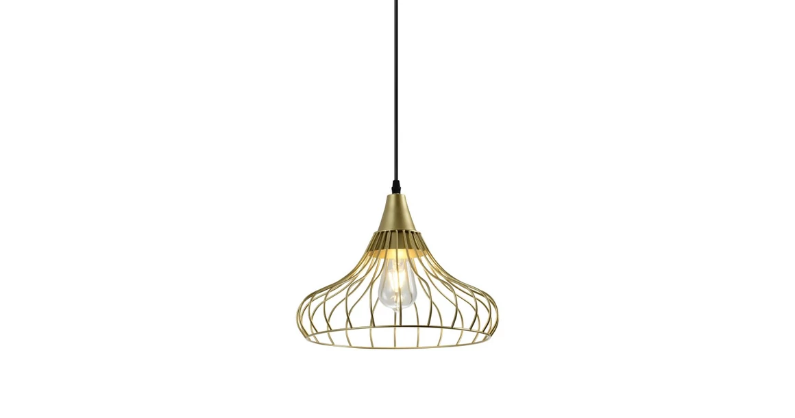 Kép 1/6 - Lámpa Mennyezeti lámpatest LOTTE,2646,AC220-240V,50/60Hz,1*E27,IP20,átmérő 33cm,egyes,arany