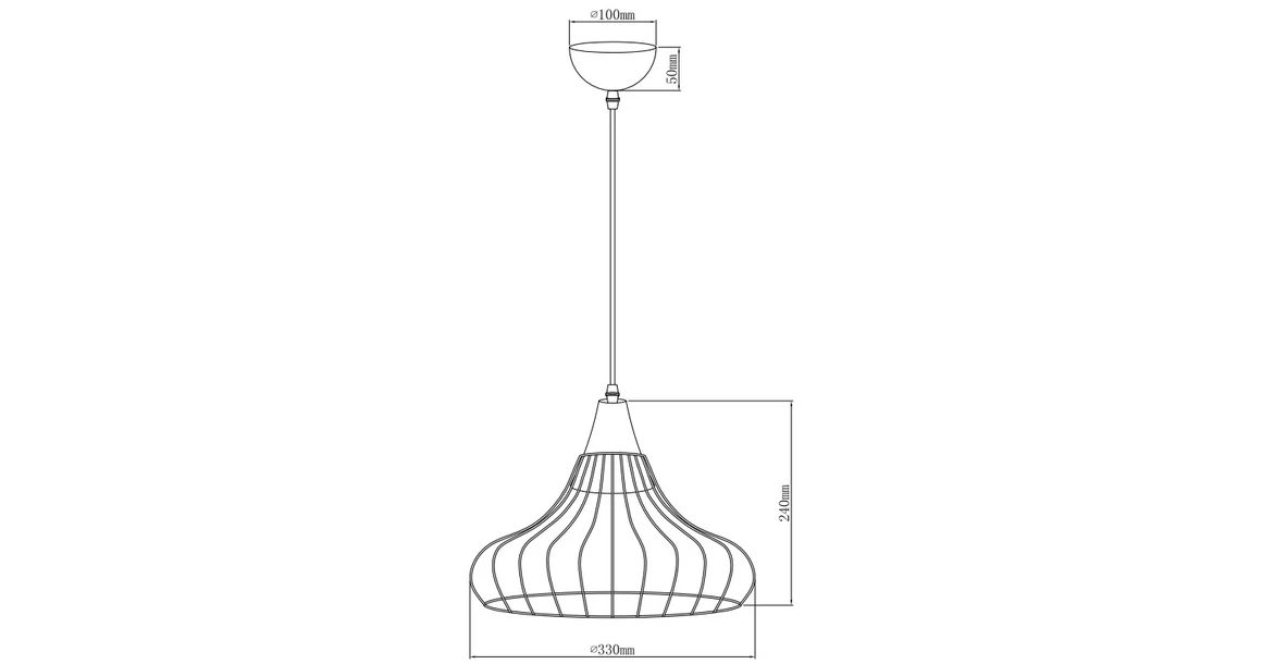 Kép 6/6 - Lámpa Mennyezeti lámpatest LOTTE,2646,AC220-240V,50/60Hz,1*E27,IP20,átmérő 33cm,egyes,arany