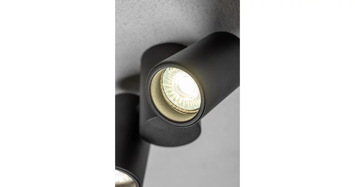 Kép 5/7 - Lámpa Mennyezeti lámpatest LUPO, aluminium, 17.5x5.6x11.5, IP20, 2*GU10, max. 50W, kör, fekete