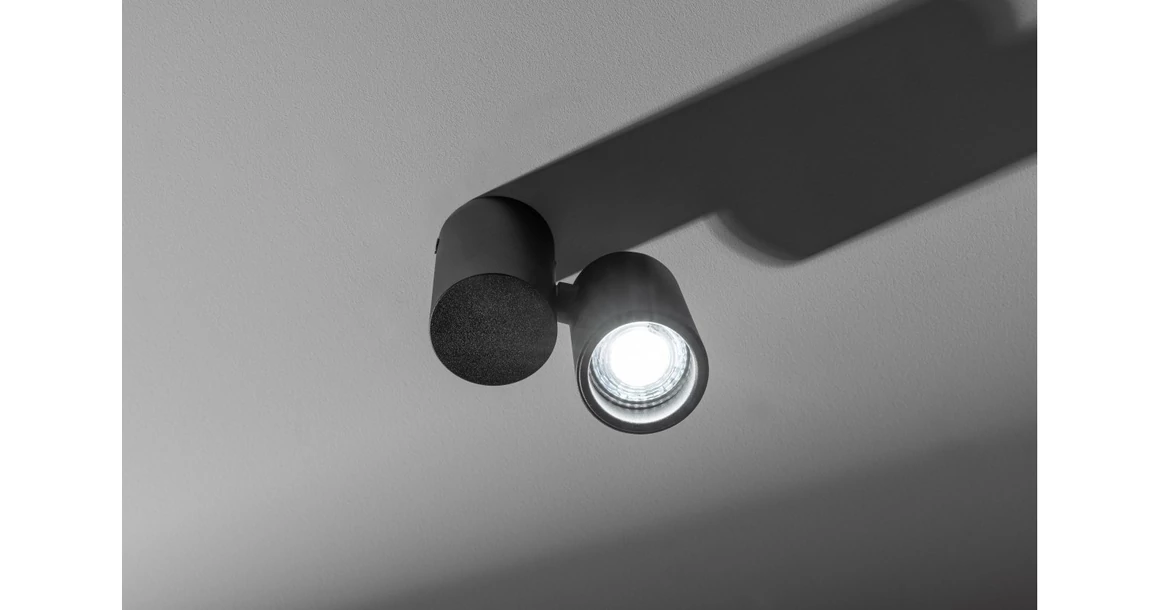 Kép 5/7 - Lámpa Mennyezeti lámpatest LUPO, aluminium, 11.6x5.6x11.5, IP20, 1*GU10, max. 50W, kör, fekete