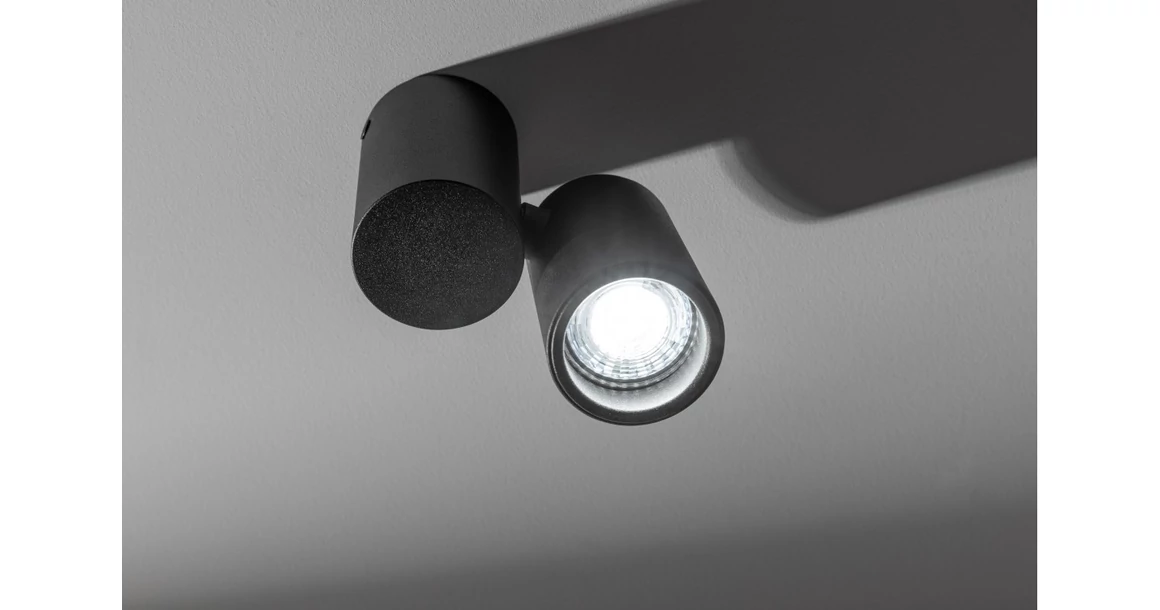 Kép 6/7 - Lámpa Mennyezeti lámpatest LUPO, aluminium, 11.6x5.6x11.5, IP20, 1*GU10, max. 50W, kör, fekete