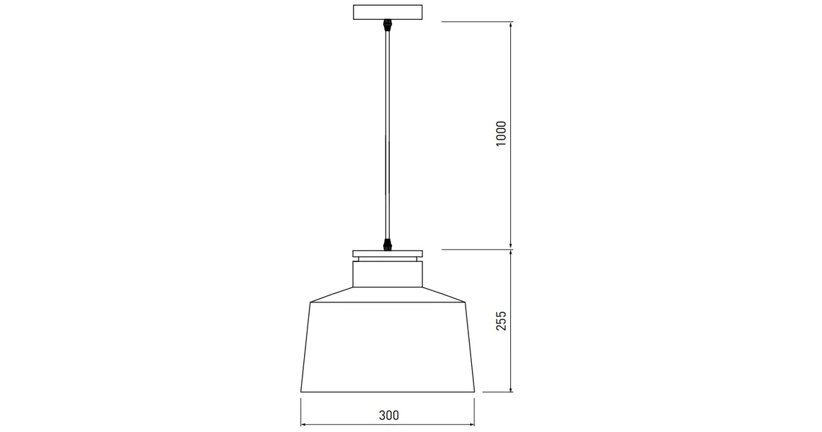 Kép 3/3 - Lámpa Mennyezeti lámpatest MARGUS ,2911,AC220-240V,50/60Hz,1*E27,IP20,átmérő 30cm,egyes,fekete