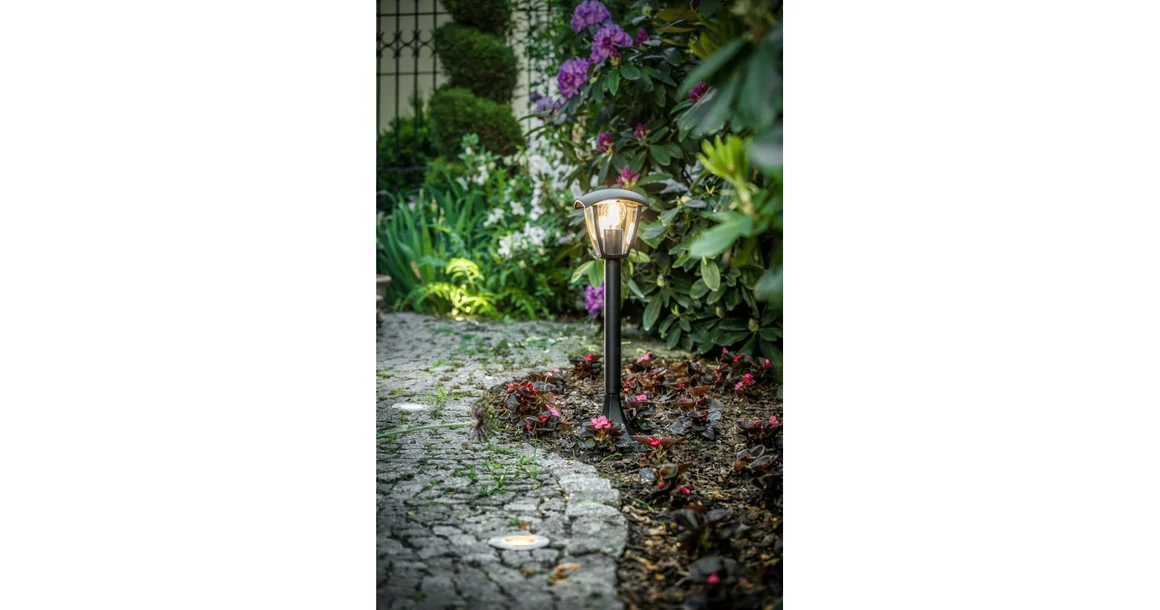 Kép 4/7 - Lámpa Kerti lámpatest MARINA-P, E7, MAX. 20W, IP54, AC220-240V, 50-60Hz, oszlop, fekete