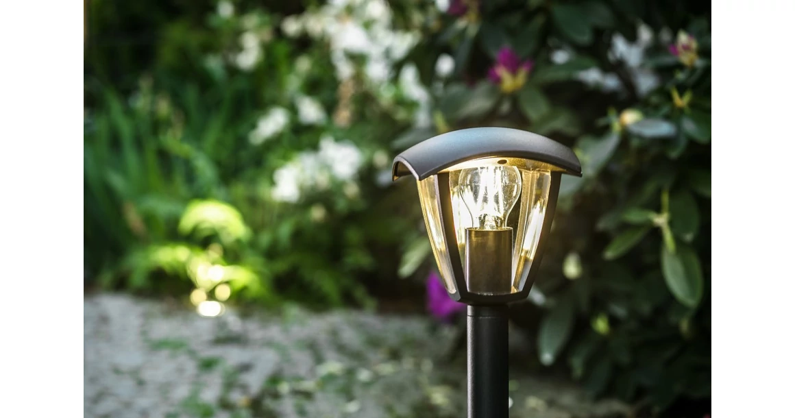 Kép 5/7 - Lámpa Kerti lámpatest MARINA-P, E7, MAX. 20W, IP54, AC220-240V, 50-60Hz, oszlop, fekete