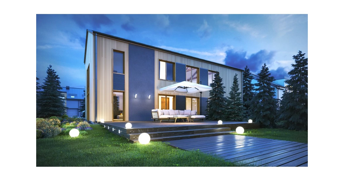 Kép 2/4 - Lámpa Kerti lámpatest MARMO 28, E27, MAX. 20W, IP65 AC220-240V, 50-60Hz, 28 cm, PE